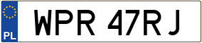 Trailer License Plate